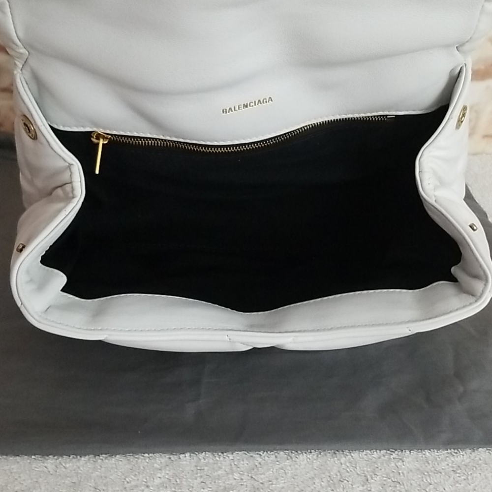 New Balenciaga Touch Puffy Quilted Clutch Bag - Picture 12 of 14